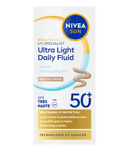 Fluide UV Visage Quoditien Teinte MEDIUM SPF 50+